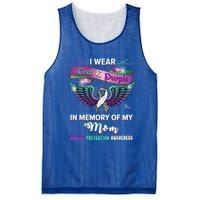 Suicide Prevention Awareness I Wear Teal And Purple For My Mom Cool Gift Mesh Reversible Basketball Jersey Tank