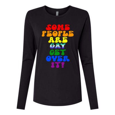 Some People Are Gay Support Lesbian Rainbow Lgbt Pride Meaningful Gift Womens Cotton Relaxed Long Sleeve T-Shirt