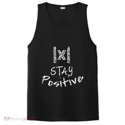 Stay Positive Absolute Value Funny Math Teacher Calculus Gift PosiCharge Competitor Tank