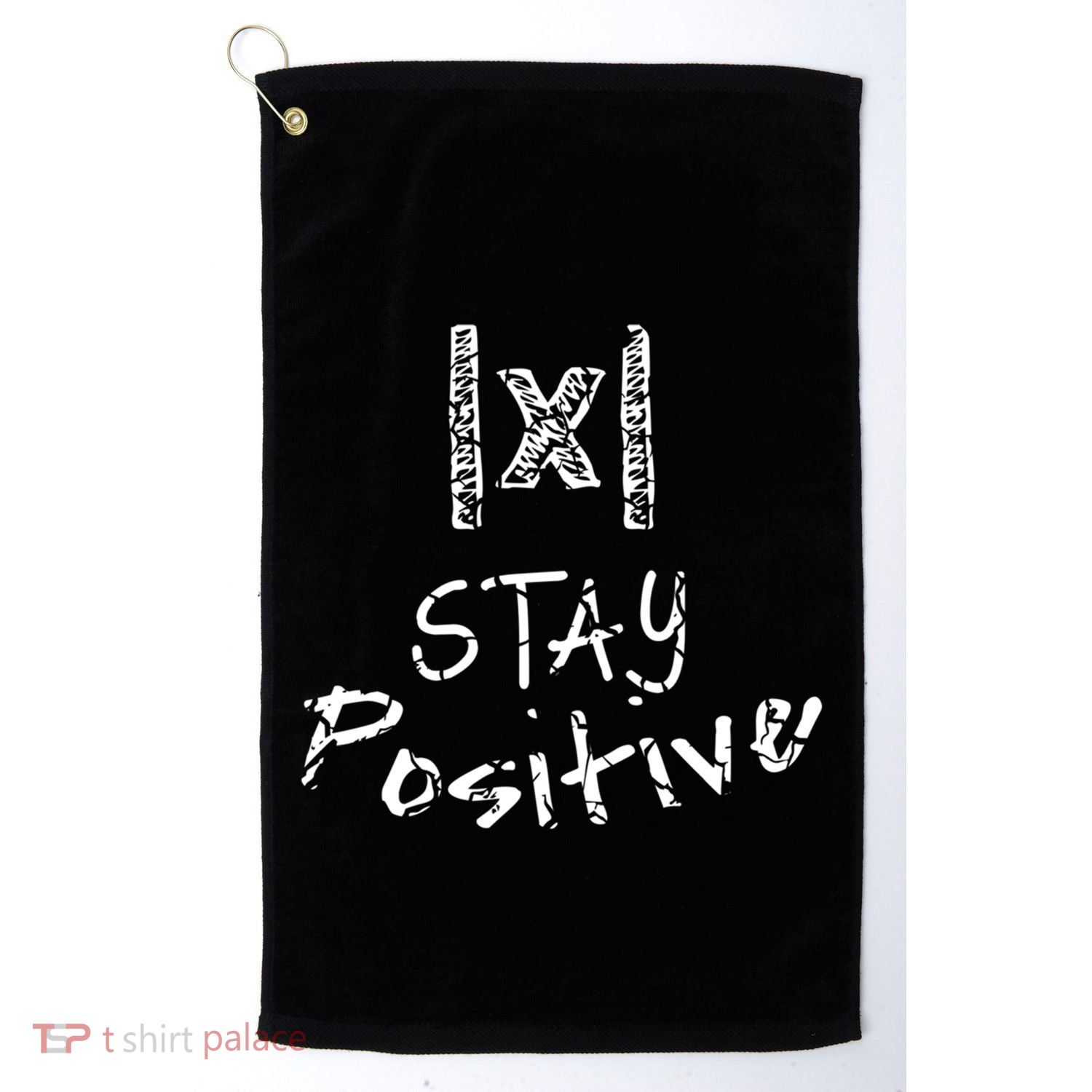 Stay Positive Absolute Value Funny Math Teacher Calculus Gift Golf Towel