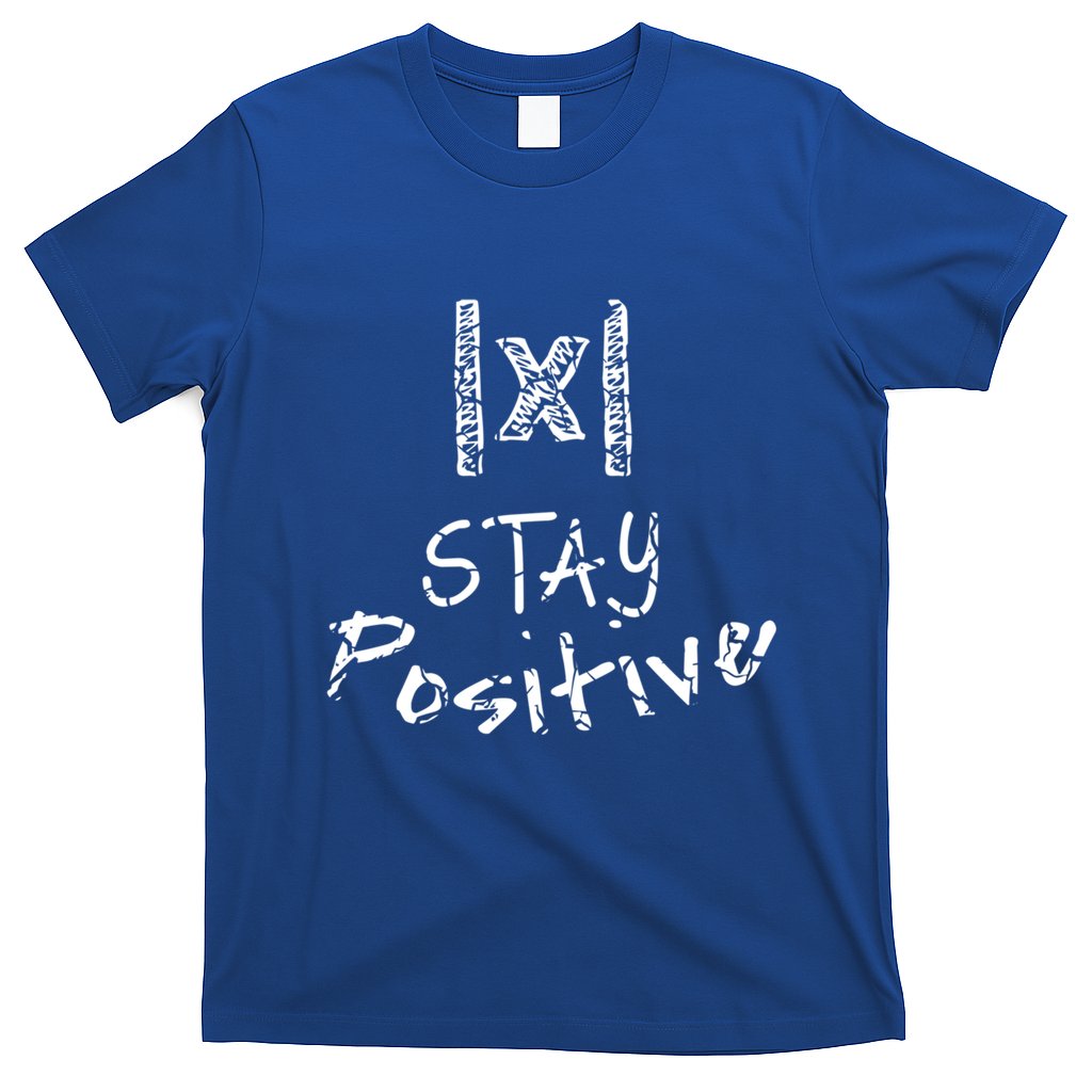 Stay Positive Absolute Value Funny Math Teacher Calculus Gift T-Shirt
