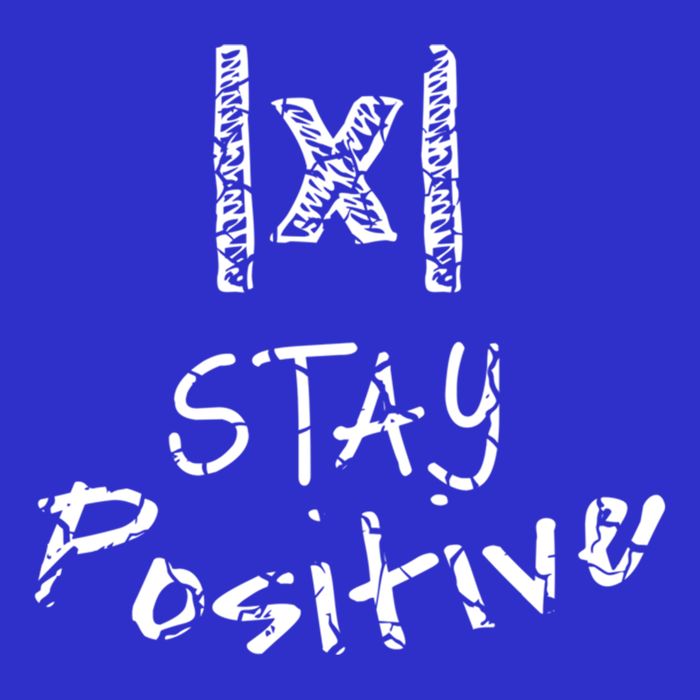 Stay Positive Absolute Value Funny Math Teacher Calculus Gift Short Acrylic Beanie