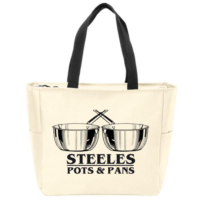 Steeles Pots And Pans Zip Tote Bag