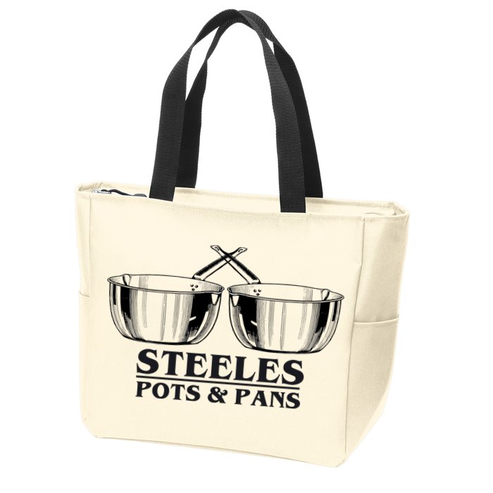 Steeles Pots And Pans Zip Tote Bag