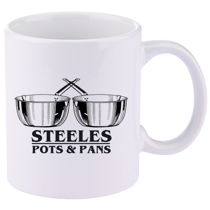Steeles Pots And Pans 11oz C Handle Ceramic Mug