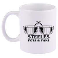 Steeles Pots And Pans 11oz C Handle Ceramic Mug