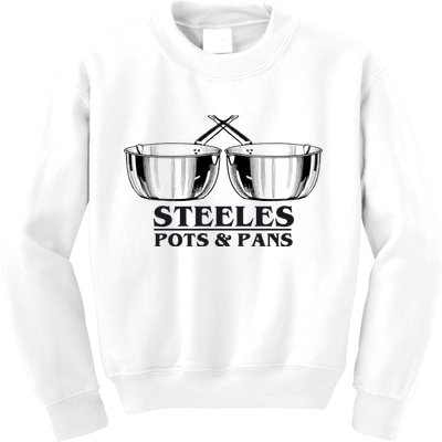 Steeles Pots And Pans Kids Sweatshirt