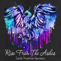 Suicide Prevention Awareness Phoenix Rise From The Ashes 7 Panel Mesh Trucker Snapback Hat