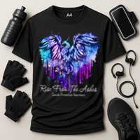 Suicide Prevention Awareness Phoenix Rise From The Ashes Cooling Performance Crew T-Shirt