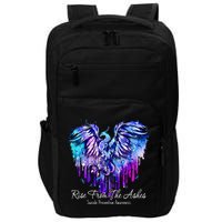 Suicide Prevention Awareness Phoenix Rise From The Ashes Impact Tech Backpack