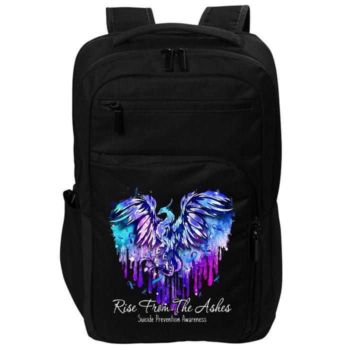 Suicide Prevention Awareness Phoenix Rise From The Ashes Impact Tech Backpack