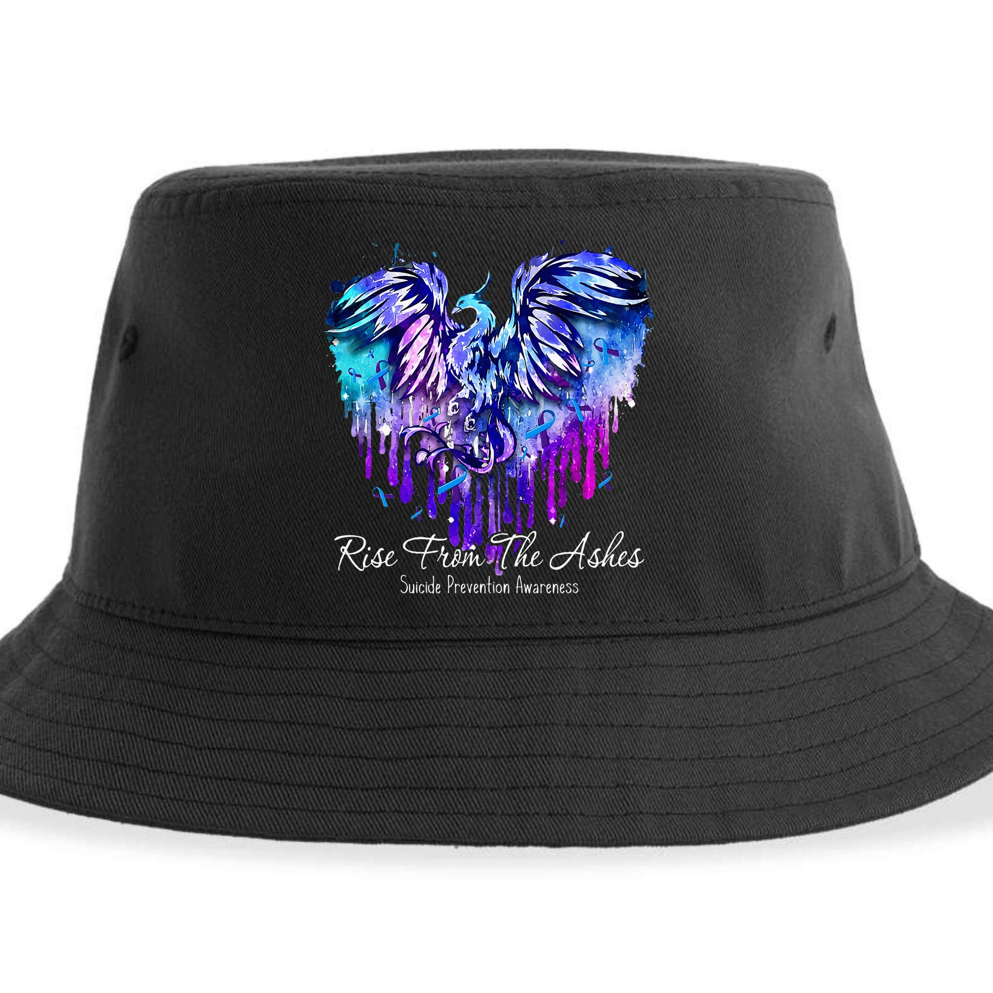 Suicide Prevention Awareness Phoenix Rise From The Ashes Sustainable Bucket Hat