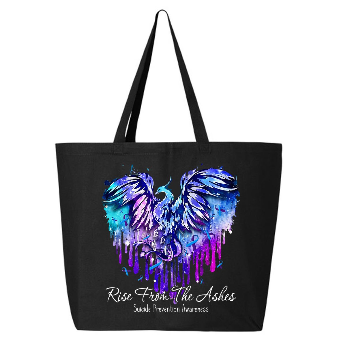 Suicide Prevention Awareness Phoenix Rise From The Ashes 25L Jumbo Tote