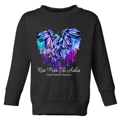 Suicide Prevention Awareness Phoenix Rise From The Ashes Toddler Sweatshirt