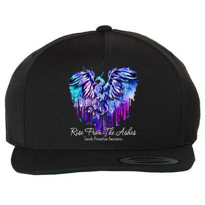 Suicide Prevention Awareness Phoenix Rise From The Ashes Wool Snapback Cap