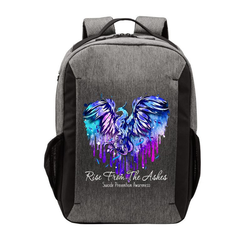 Suicide Prevention Awareness Phoenix Rise From The Ashes Vector Backpack