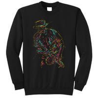 Saxophone Player Abstract Art Sweatshirt