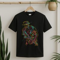 Saxophone Player Abstract Art T-Shirt