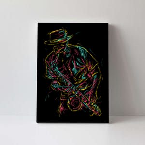 Saxophone Player Abstract Art Canvas