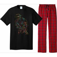 Saxophone Player Abstract Art Pajama Set