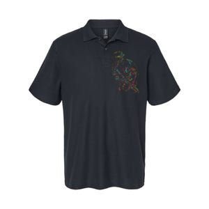 Saxophone Player Abstract Art Softstyle Adult Sport Polo