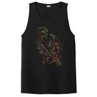 Saxophone Player Abstract Art PosiCharge Competitor Tank