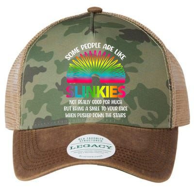 Some People Are Like Slinkies Sarcastic Or Cool Person Legacy Tie Dye Trucker Hat