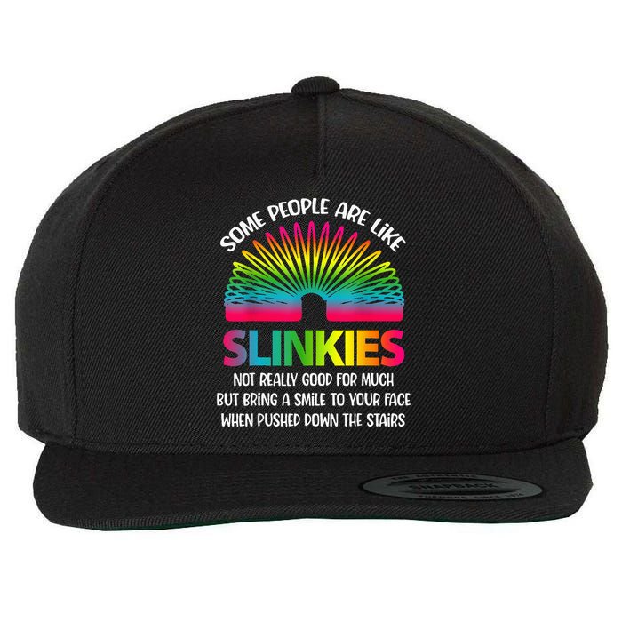 Some People Are Like Slinkies Sarcastic Or Cool Person Wool Snapback Cap