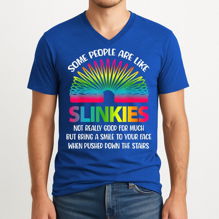 Some People Are Like Slinkies Sarcastic Or Cool Person V-Neck T-Shirt