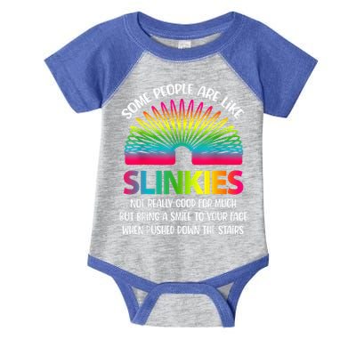 Some People Are Like Slinkies Sarcastic Or Cool Person Infant Baby Jersey Bodysuit