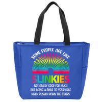 Some People Are Like Slinkies Sarcastic Or Cool Person Zip Tote Bag