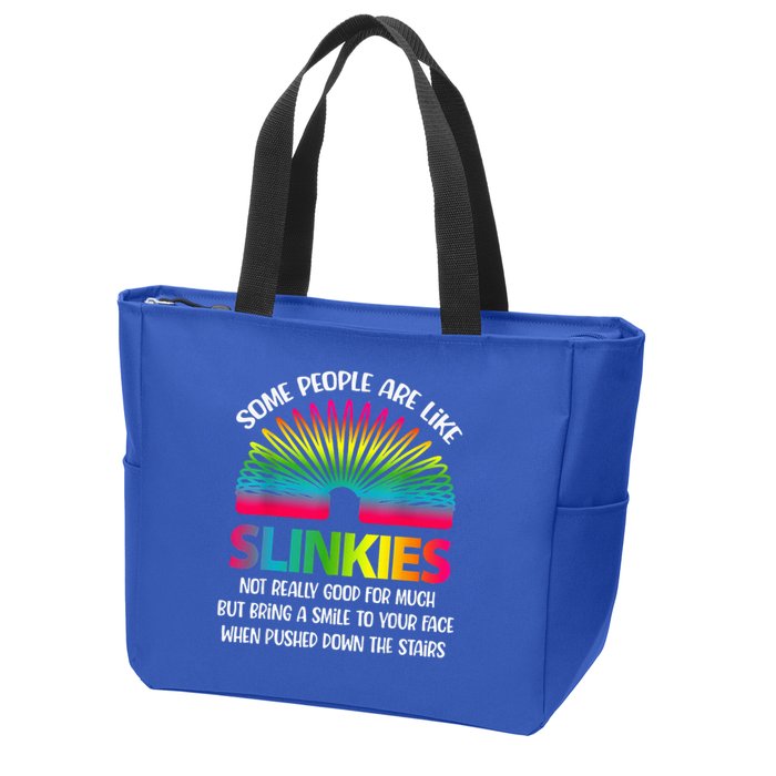 Some People Are Like Slinkies Sarcastic Or Cool Person Zip Tote Bag