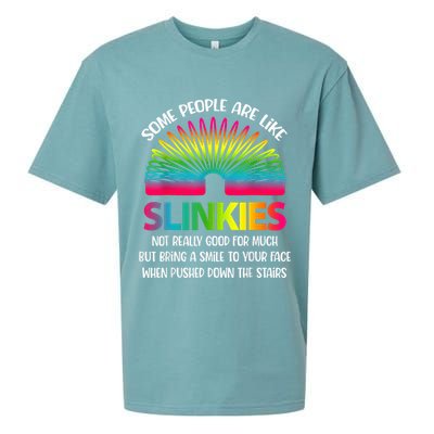 Some People Are Like Slinkies Sarcastic Or Cool Person Sueded Cloud Jersey T-Shirt