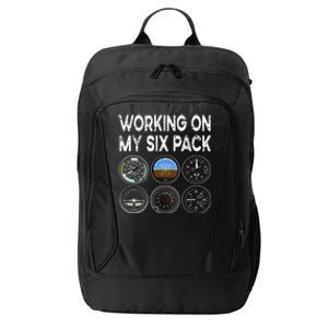 Six Pack Accessorie Pilot Aviation Flying Airplane City Backpack