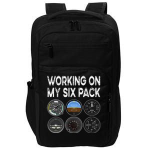 Six Pack Accessorie Pilot Aviation Flying Airplane Impact Tech Backpack