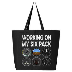 Six Pack Accessorie Pilot Aviation Flying Airplane 25L Jumbo Tote