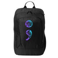 Suicide Prevention Awareness Week You Matter Semicolon City Backpack