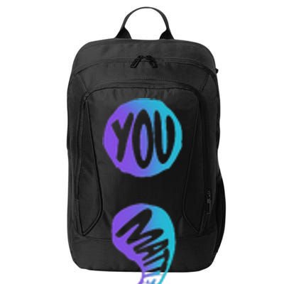 Suicide Prevention Awareness Week You Matter Semicolon City Backpack