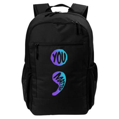 Suicide Prevention Awareness Week You Matter Semicolon Daily Commute Backpack