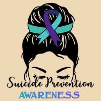 Suicide Prevention Awareness Hair Bun Ribbon Drawstring Bag