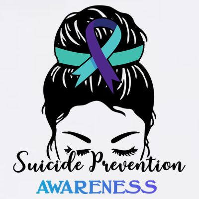 Suicide Prevention Awareness Hair Bun Ribbon T-Shirt