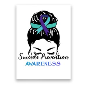 Suicide Prevention Awareness Hair Bun Ribbon Poster