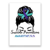 Suicide Prevention Awareness Hair Bun Ribbon Poster