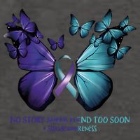 Suicide Prevention Awareness Butterfly No Story Should End Too Soon Vector Backpack