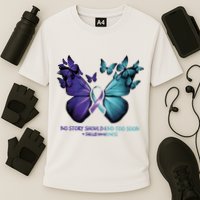 Suicide Prevention Awareness Butterfly No Story Should End Too Soon Cooling Performance Crew T-Shirt