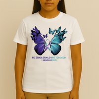 Suicide Prevention Awareness Butterfly No Story Should End Too Soon T-Shirt