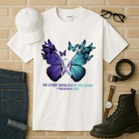 Suicide Prevention Awareness Butterfly No Story Should End Too Soon Tall T-Shirt