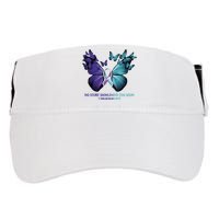 Suicide Prevention Awareness Butterfly No Story Should End Too Soon Adult Drive Performance Visor