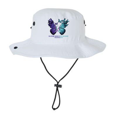 Suicide Prevention Awareness Butterfly No Story Should End Too Soon Bucket Hat