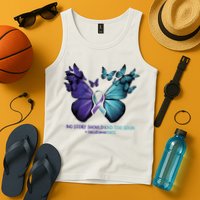 Suicide Prevention Awareness Butterfly No Story Should End Too Soon Tank Top